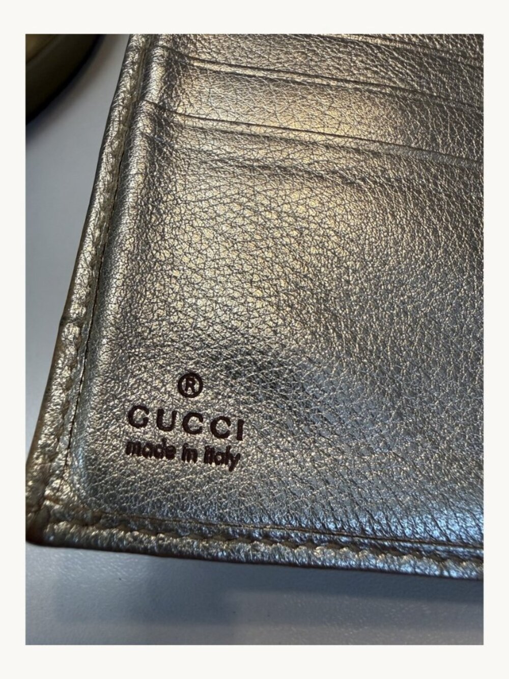 Gucci Abbey GG Canvas Gold D-Ring Wallet - Picture 9 of 11